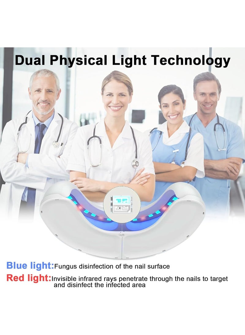 2026 جهاز الليزر الفطري للأظافر 99٪ العدوى الفطرية القضاء عليها في 3 دقائق 30 / 60 / 99 من التحكم في الوقت الذكي / الذكي الضوء الفطري للأظافر استعادة الأظافر الصحية وتجديد الثقة بالنفس الأبيض - Image 2